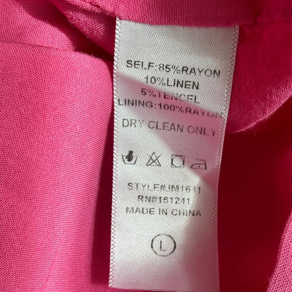 Women’s Pink Embroidered Sleeveless Blouse - Picture 11 of 11